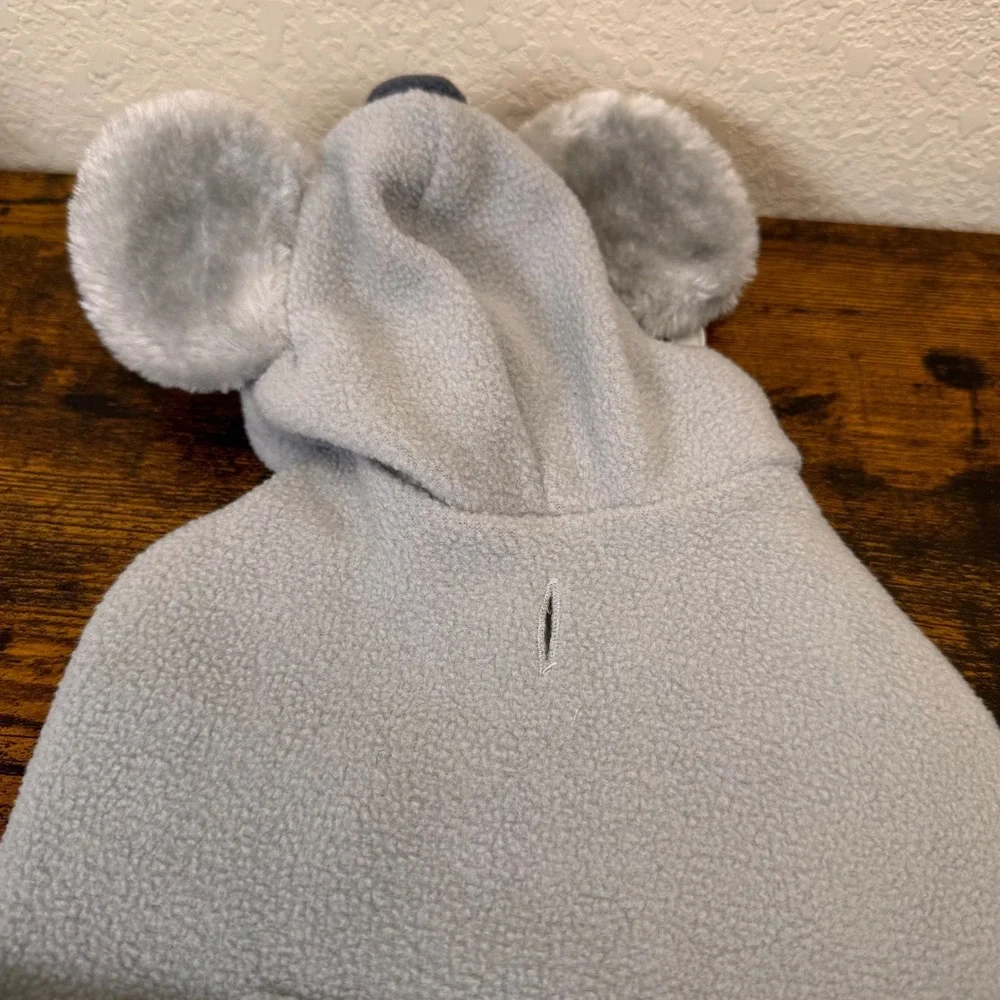 Top Paw Koala Dog Pajamas Size Small Gray Fleece Plush Ears Tail 2020